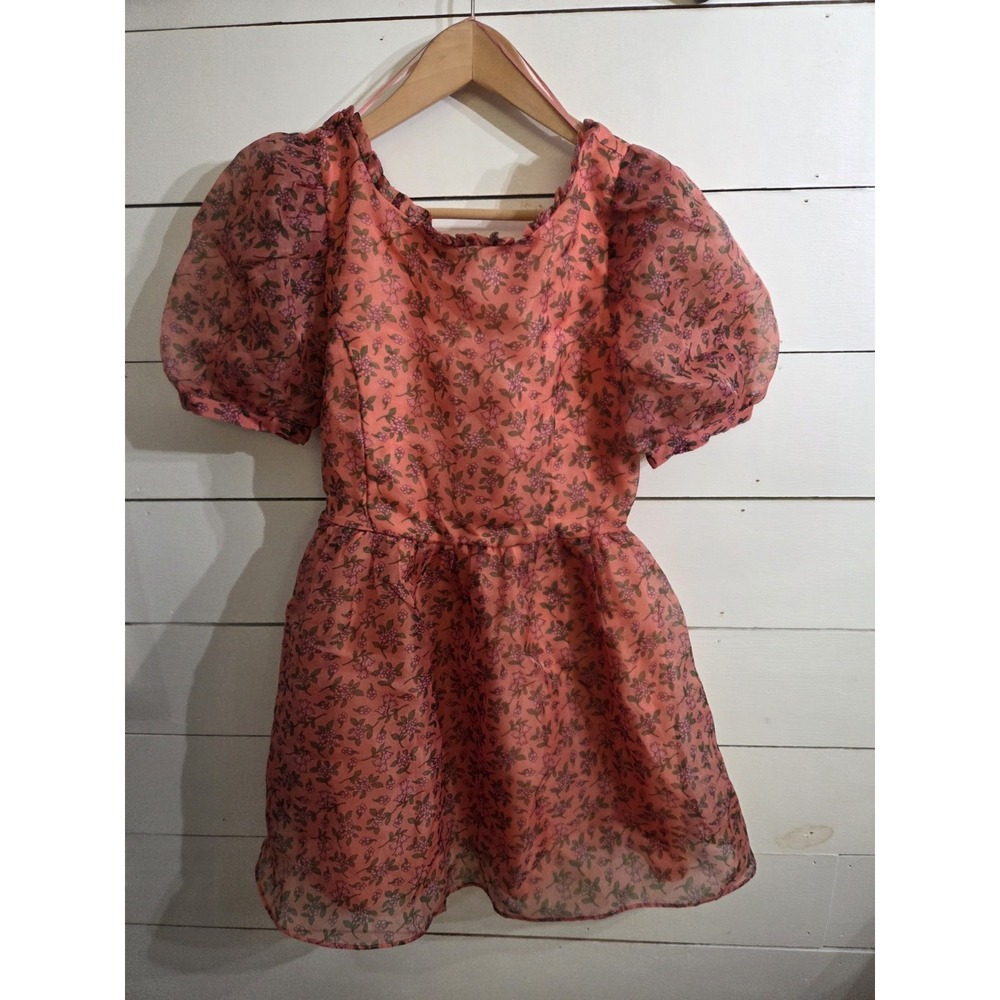 LOST + WANDER Women's Venus Rising Printed Puff-Sleeve Fit & Flare Dress, S